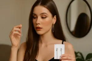 Come scegliere orecchini pendenti per capelli lunghi? Il trucco che concentra l’attenzione sul volto