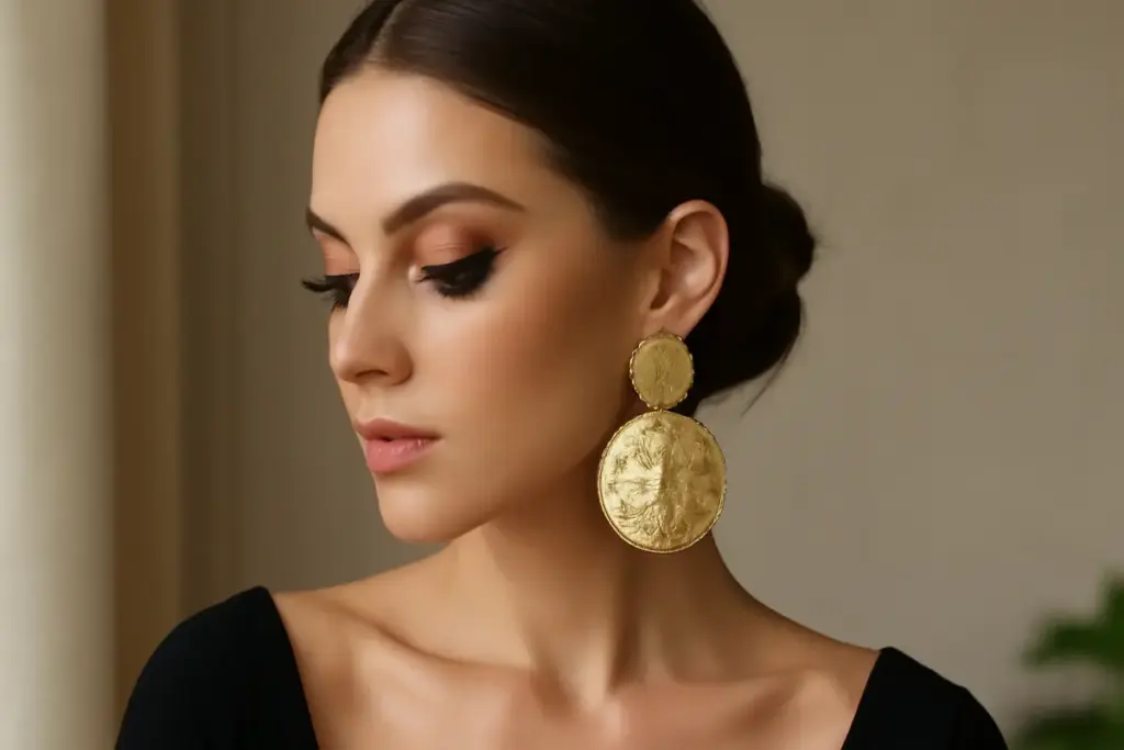 Maxi orecchini e trucco: come dosare gli equilibri per un effetto sofisticato senza eccessi
