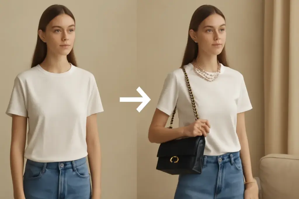 Come trasformare un outfit semplice con accessori luminosi? Il passaggio chiave che cambia tutto