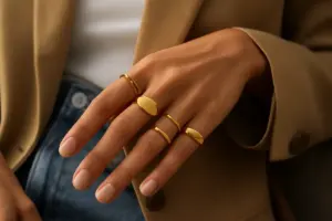 Anelli multipli su una mano: le combinazioni più armoniose secondo gli influencer