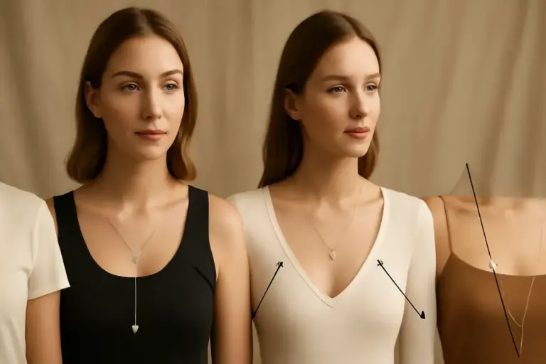 Come scegliere la lunghezza della collana giusta per ogni scollo? La regola invisibile degli stylist