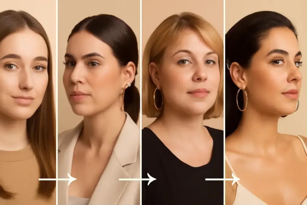 Come valorizzare il viso con gli orecchini a cerchio? I formati da scegliere per ogni fisionomia