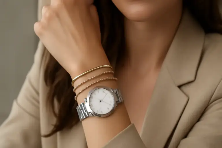 Come abbinare bracciali e orologi nello stesso polso? Un metodo facile per un risultato elegante