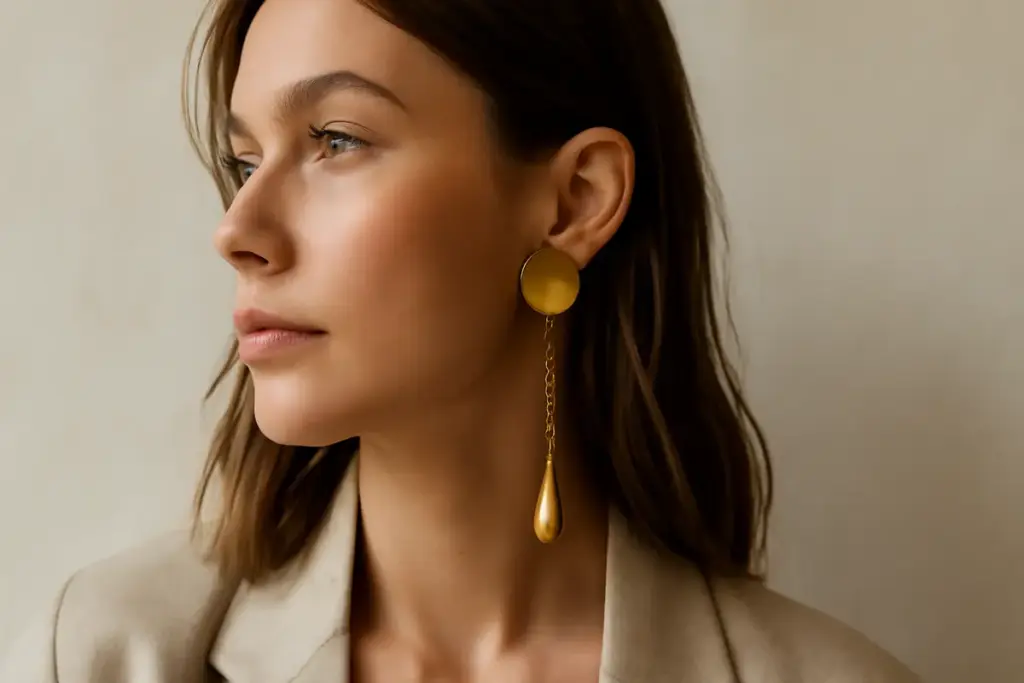 Tendenze orecchini asimmetrici: come aggiungere movimento al look con pochi accessori